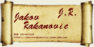 Jakov Rakanović vizit kartica